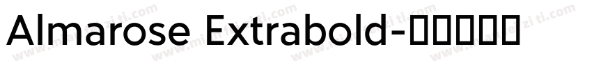 Almarose Extrabold字体转换